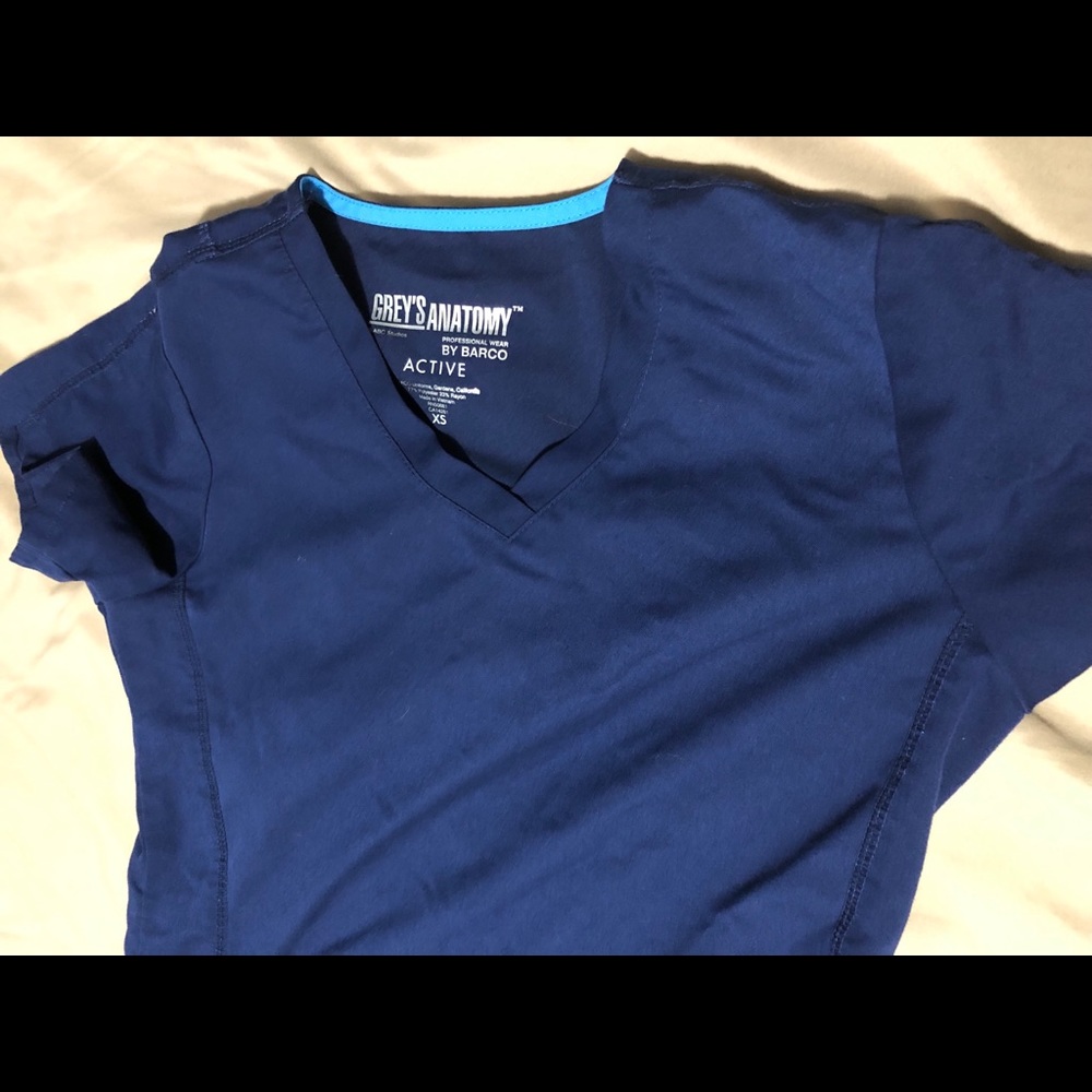 Grey’s Anatomy Navy Scrub Top, XS